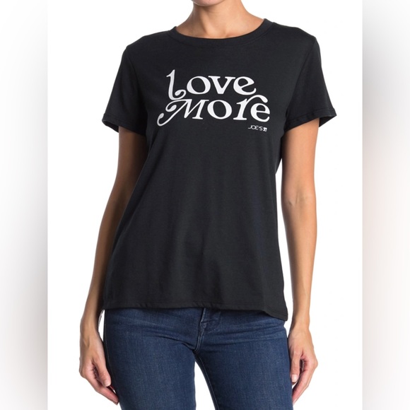 NWT JOE’S Trinity LOVE MORE Graphic T-Shirt, Size XS - Picture 1 of 10